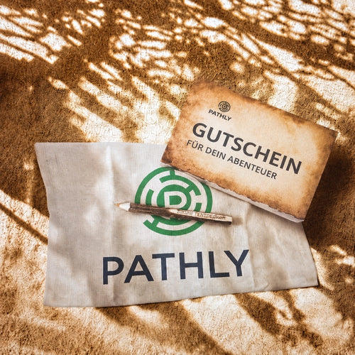 Flexibler Geschenkgutschein für PATHLY Rätselpfade – einlösbar für alle Touren